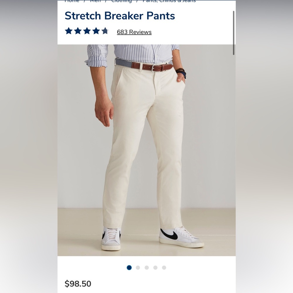 Vineyard Vines Stretch Breaker Pants 34x34